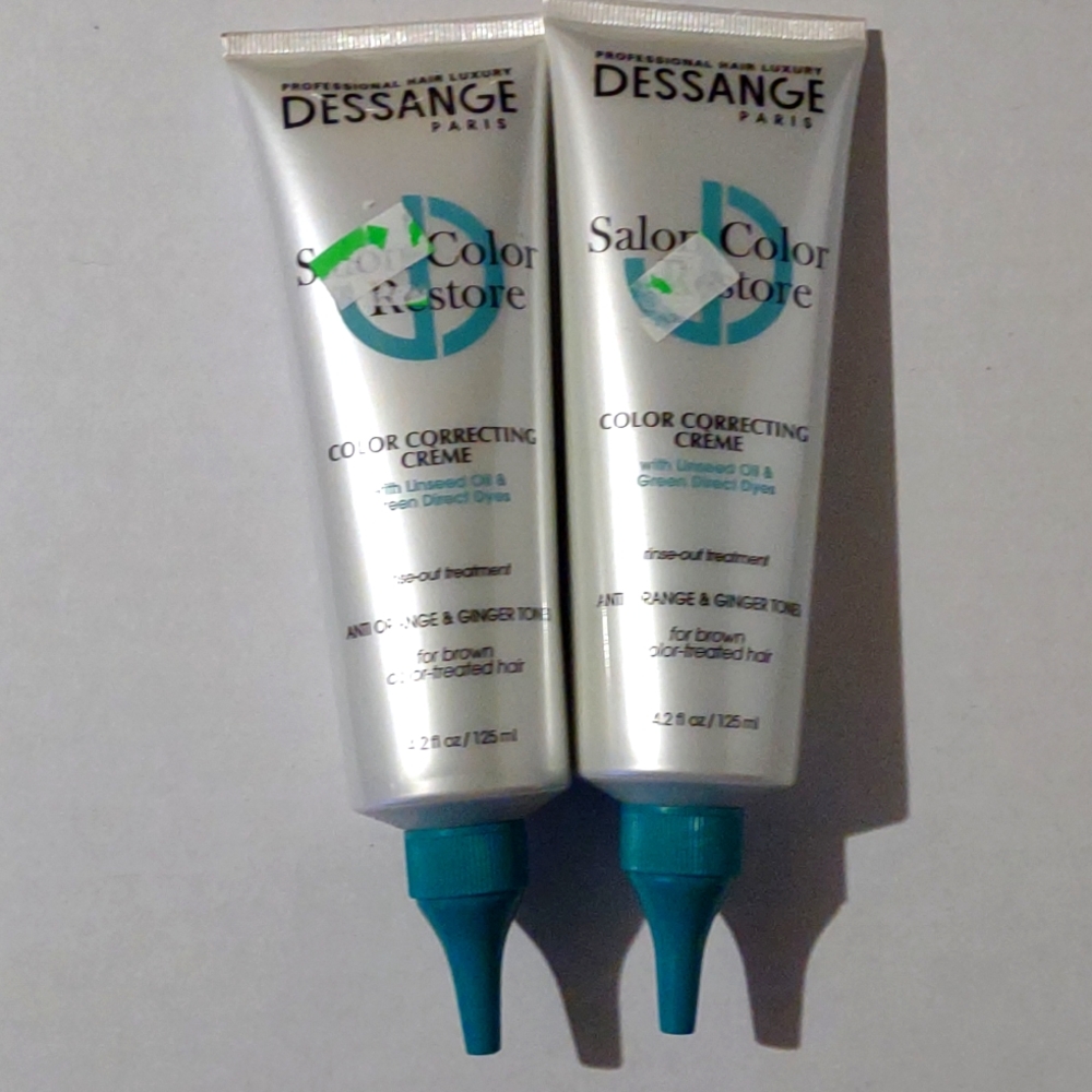 2 Dessange Restore Color Correcting creme cream treatment brown dyed hair